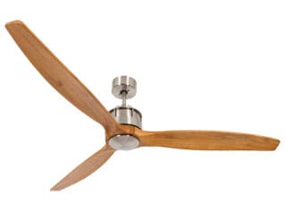 Airfusion Akmani 152cm DC Fan in Brushed Chrome/Teak