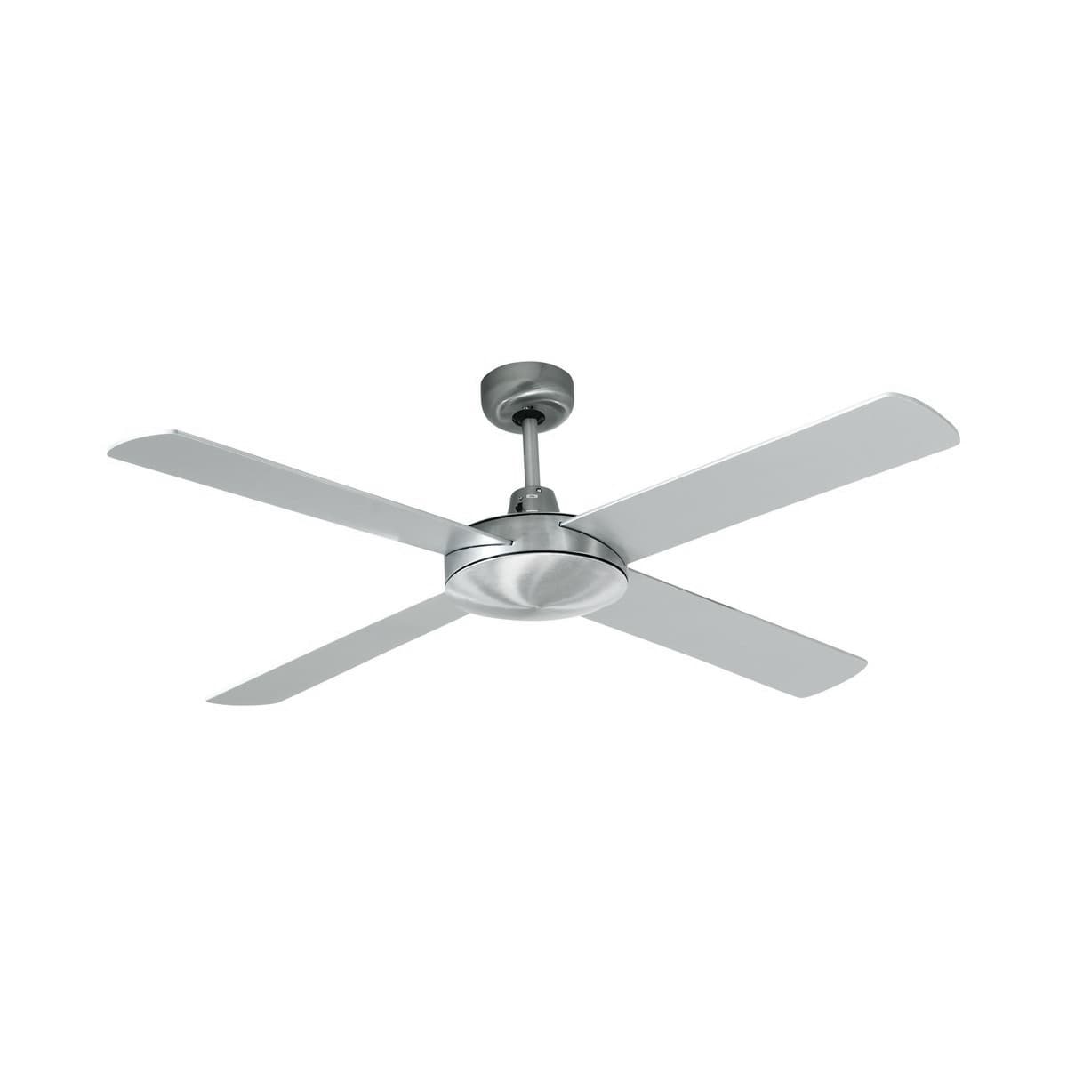 Futura 122cm Fan in Brushed Aluminium with Silver Blades-img-1