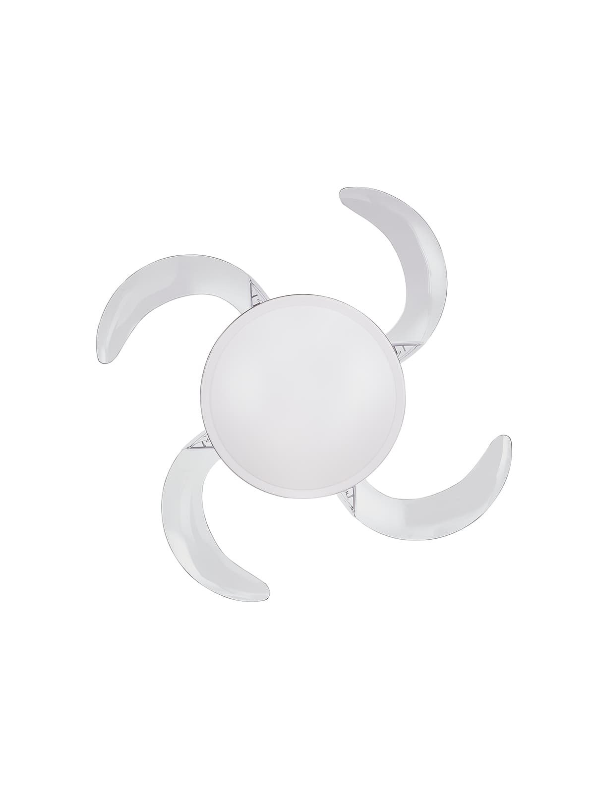 Fanaway Evo2 Endure Brushed Chrome Ceiling Fan with Retractable Blades and Light