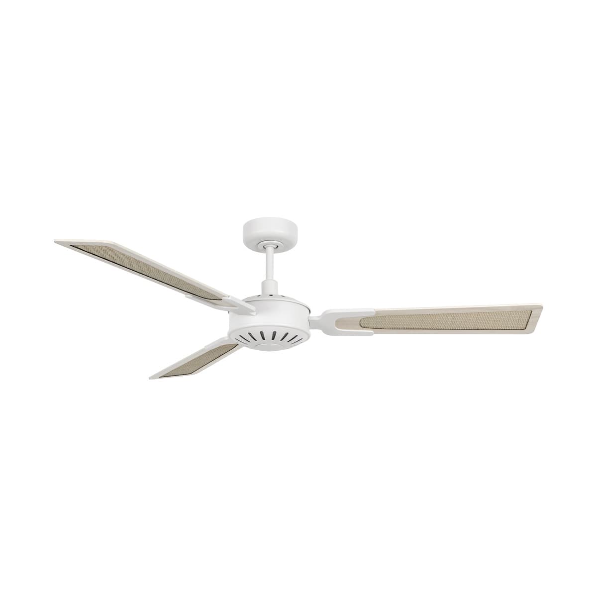 Carolina II 142cm DC Fan in White with White Washed Blades-img-1