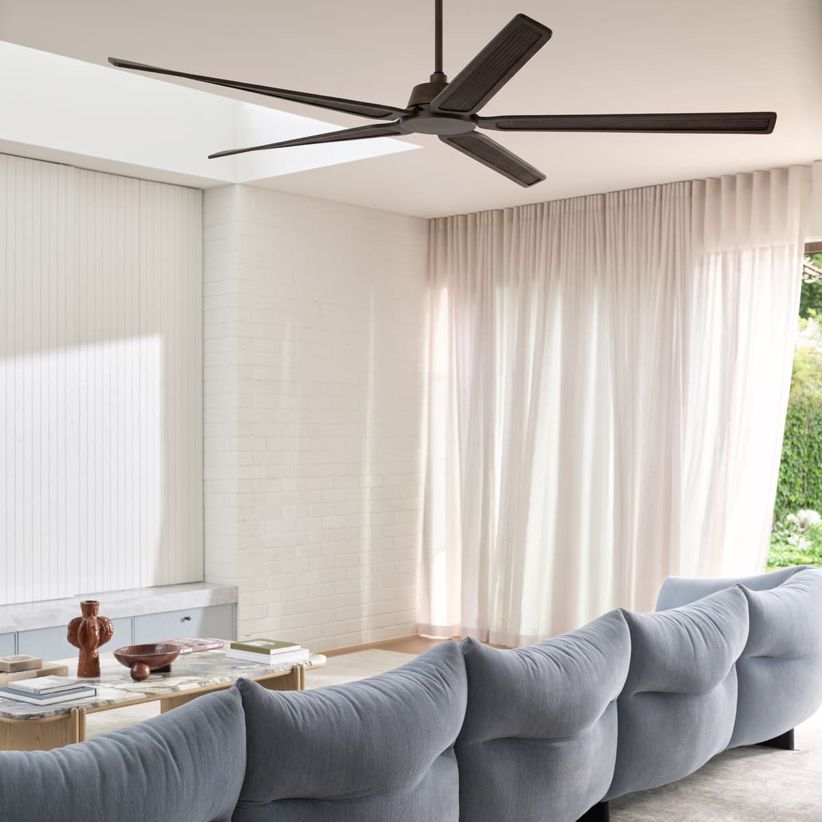 Vine 181cm DC Fan in Bronze with Walnut Blades-img-2