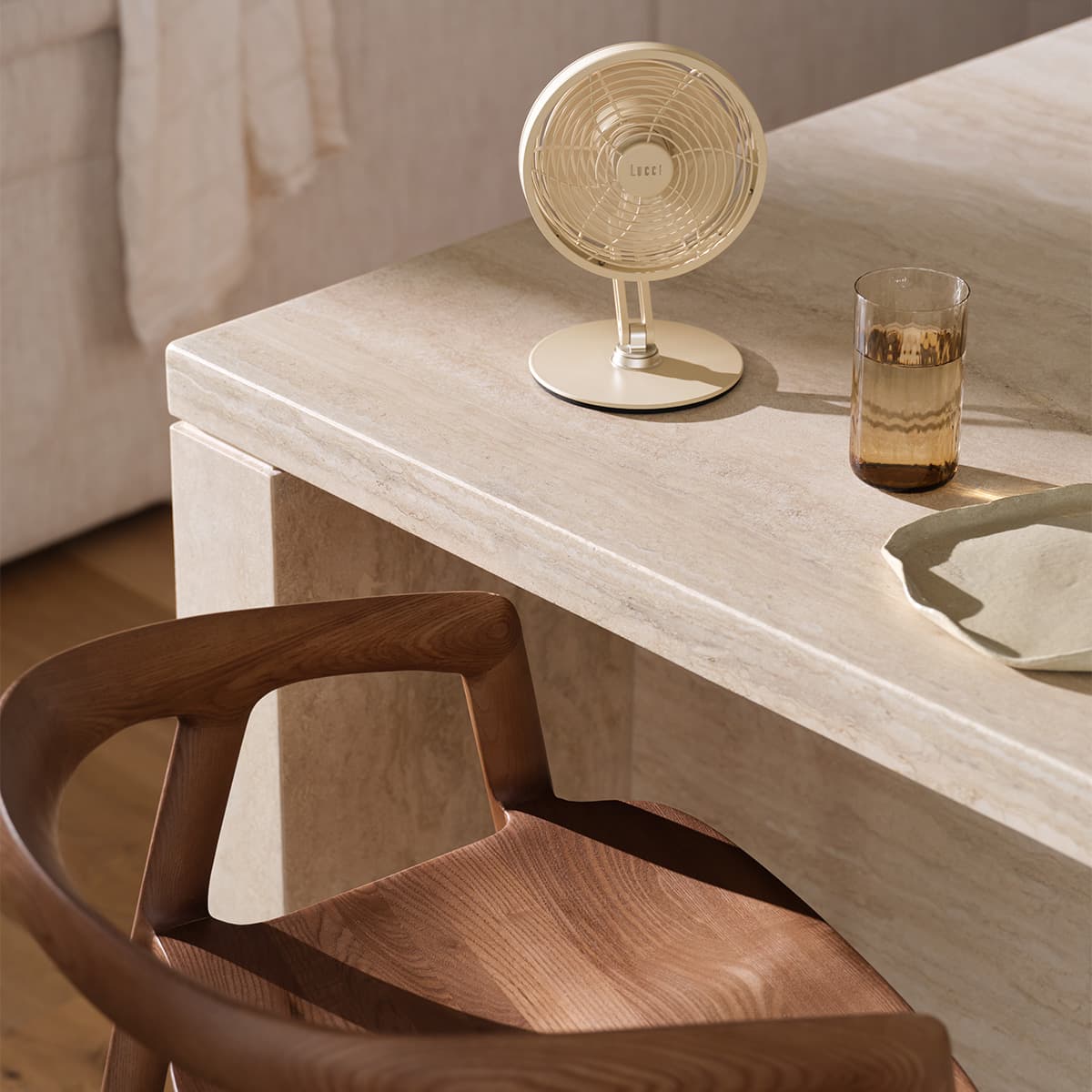 Toro Desk Fan in Almond-img-4
