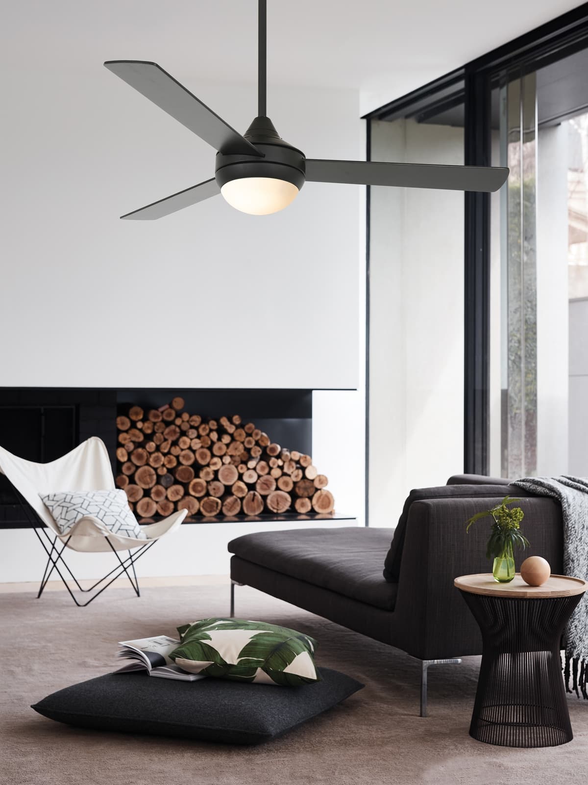 Airfusion Airlie 3 Blade Fan and Light in Black