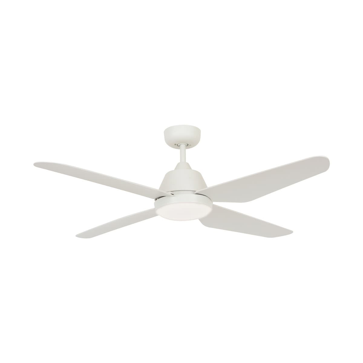 Aria 122cm Fan and LED Light with Remote in White