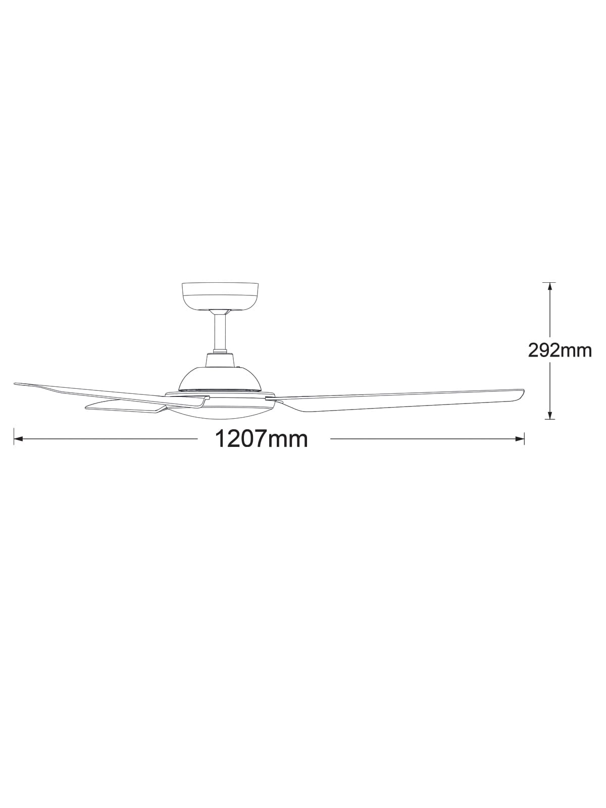 Bayside Somerset 122cm Fan in White-img-7