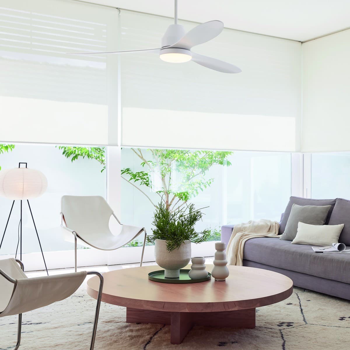 Whitehaven 142cm DC Fan with Light in White-img-6
