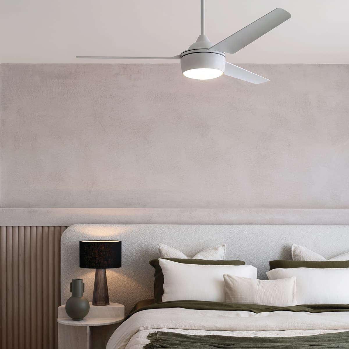 Bayside Somerset 142cm Fan with Light in White-img-2