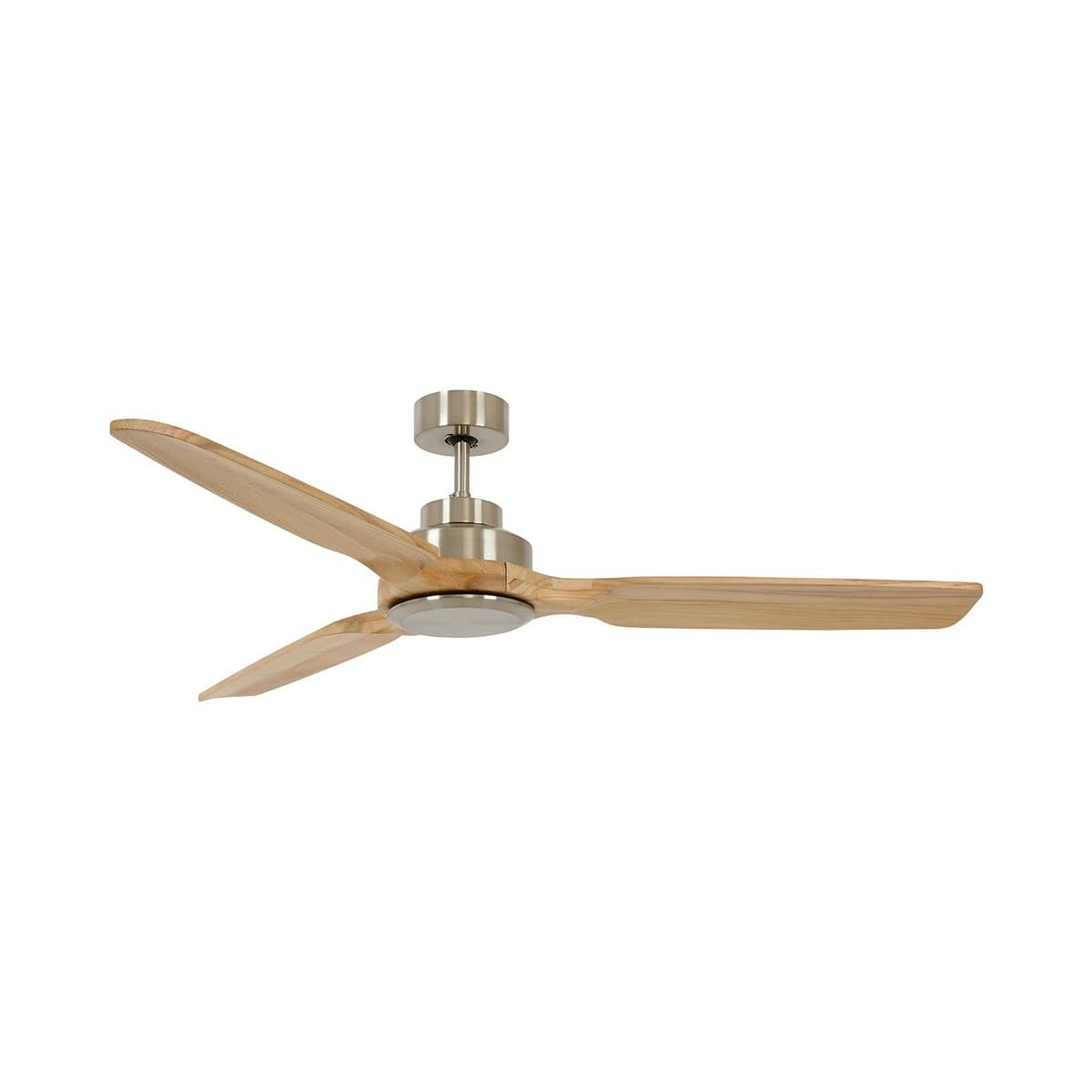 Shoalhaven 142cm Fan in Brushed Chrome with Ashwood Blades-img-1
