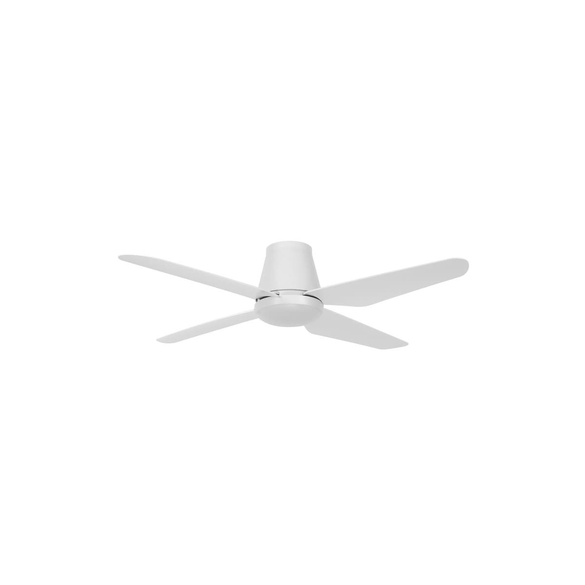 Aria 132cm CTC Fan with LED Light in White