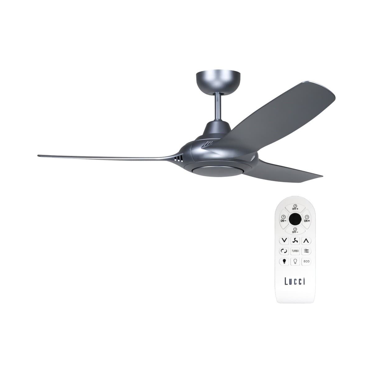 Hyperion 127cm DC Fan with Light in Silver-img-2