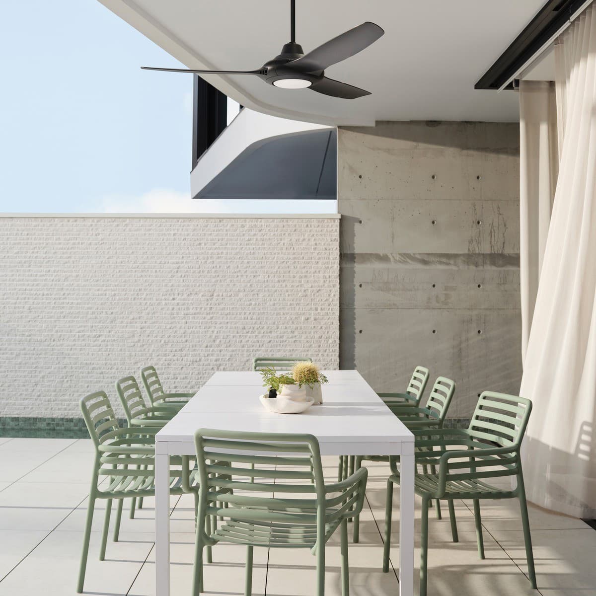 Hyperion 146cm DC Fan with Light in Black-img-4
