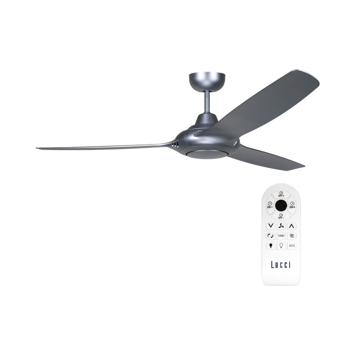 Hyperion 146cm DC Fan with Light in Silver-img-2