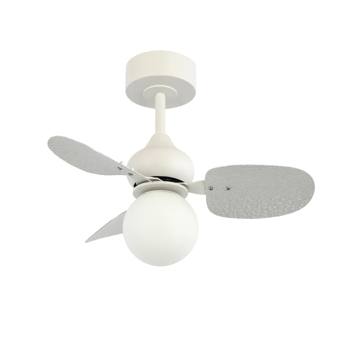 Messmer 61cm DC Ceiling Fan with Light in White with Aluminium Blades-img-1