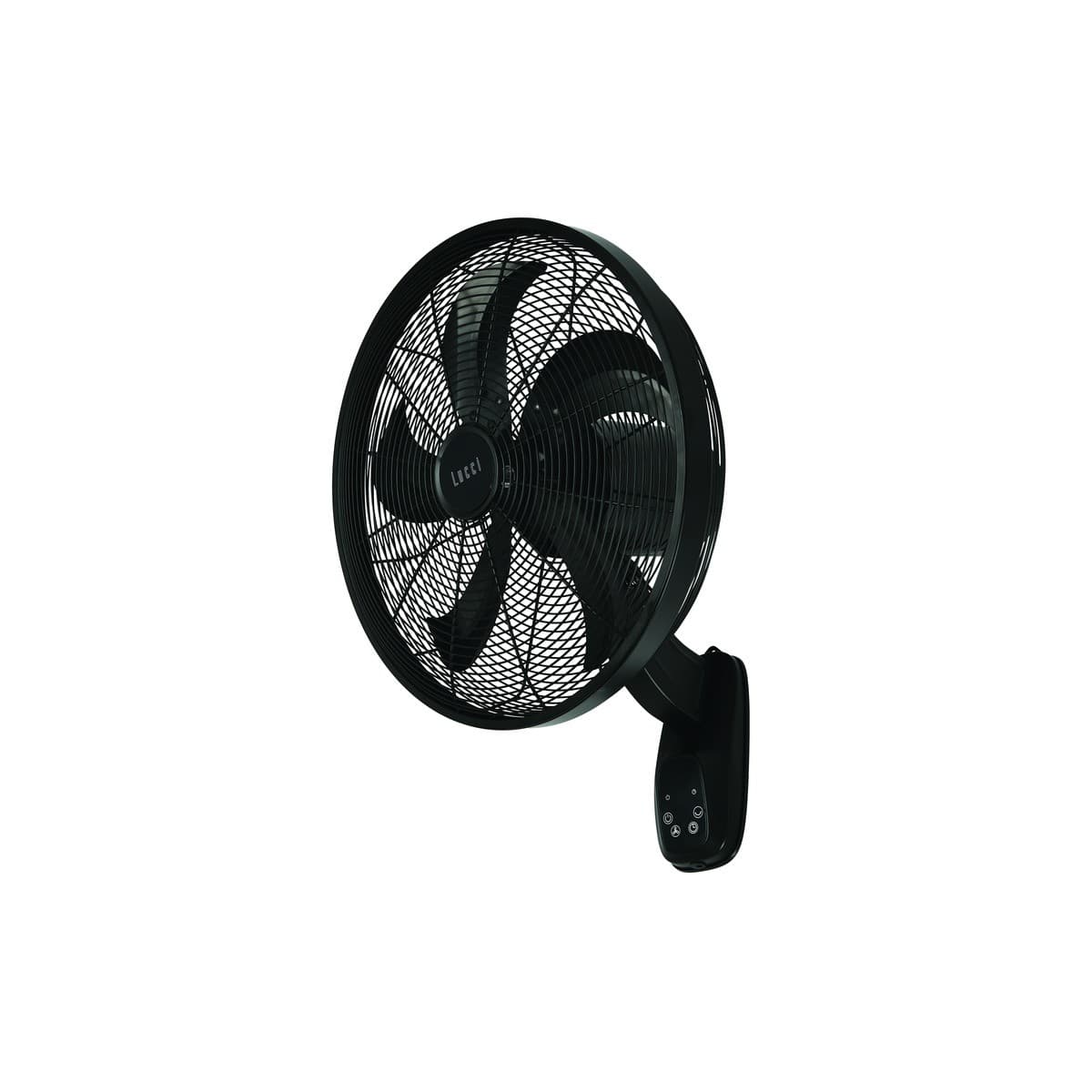 Glide 41cm DC Wall Fan with Remote in Black-img-1
