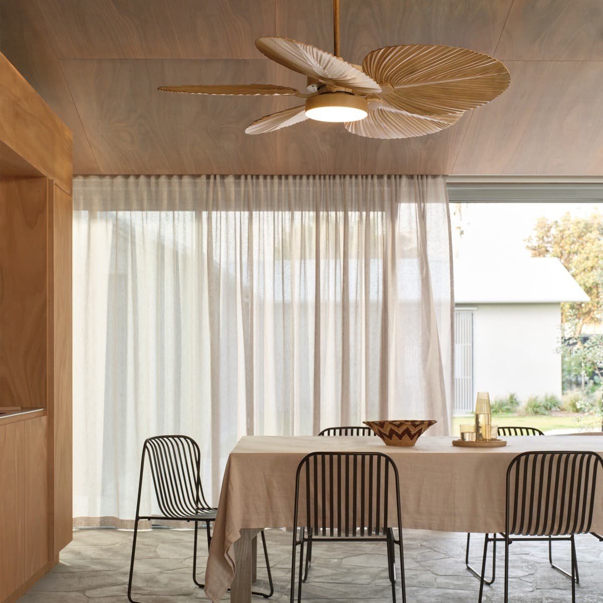 Bali 132cm DC Fan with Light in Natural-img-2