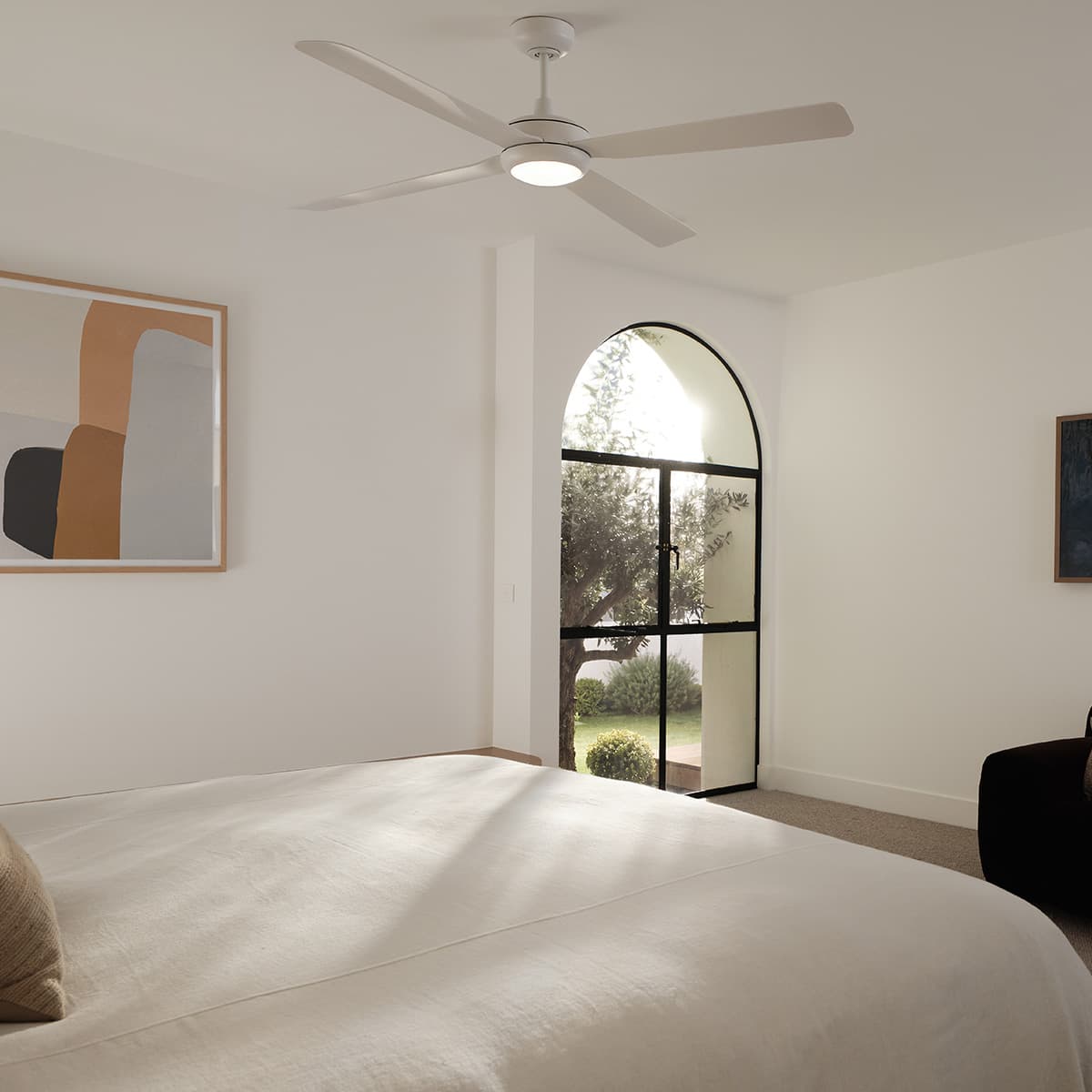 Slipstream 142cm DC Fan with Light in White