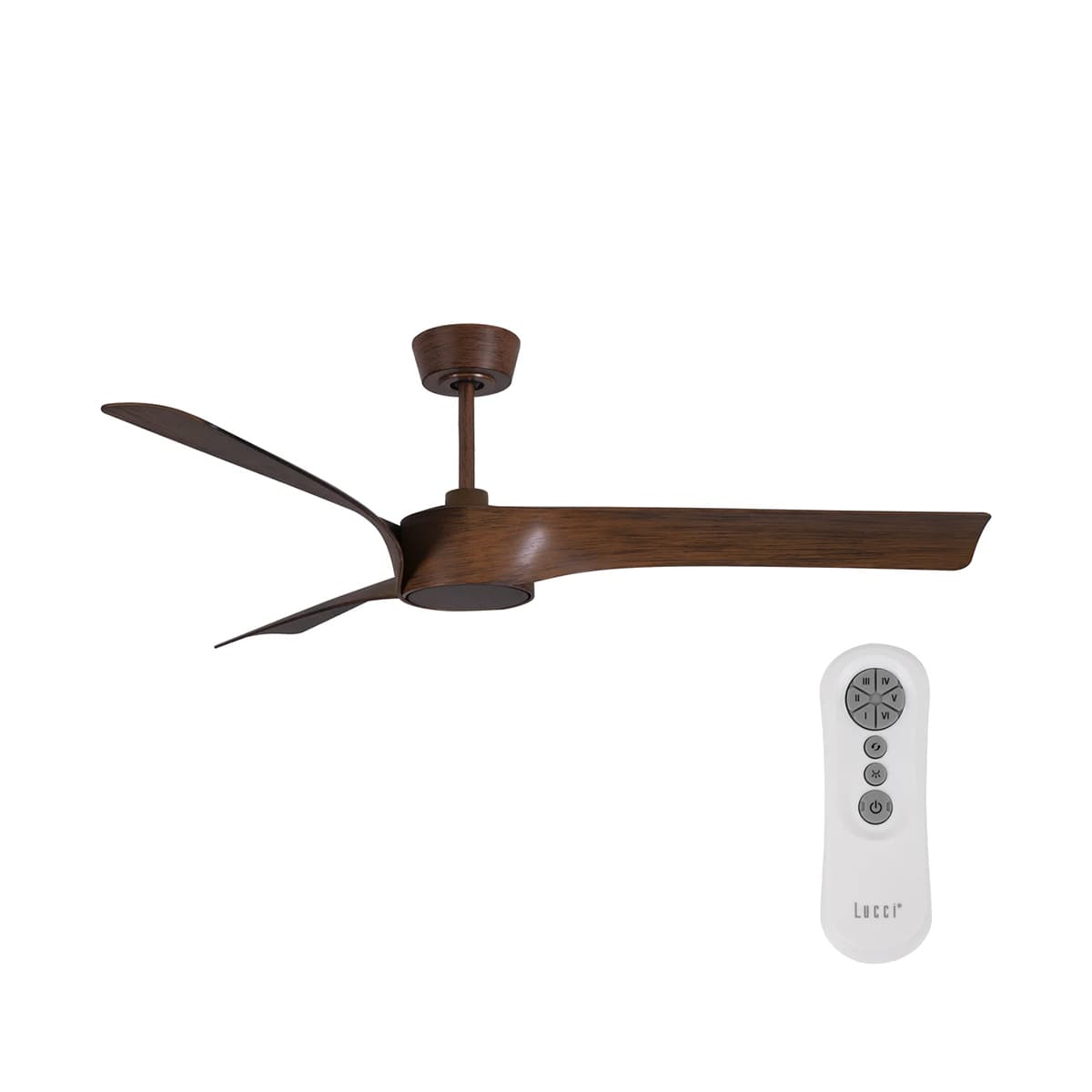 Line 132cm DC Fan with Light in Koa-img-2