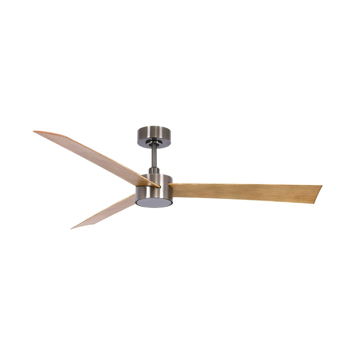 Climate IV 132cm DC Fan with Light in Antique Nickel with Teak Blades-img-1