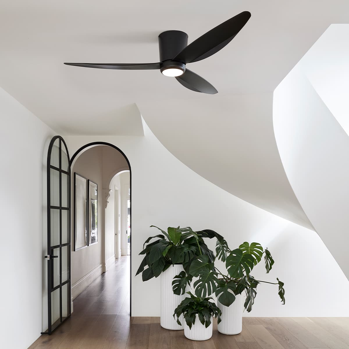 Array 137cm DC CTC Fan with Light in Black-img-3