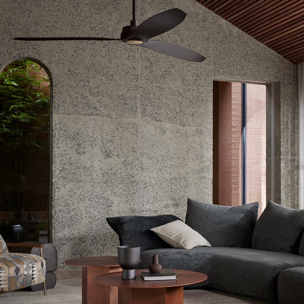 Farron 132cm DC Fan in Oil Rubbed Bronze with Walnut Blades-img-6