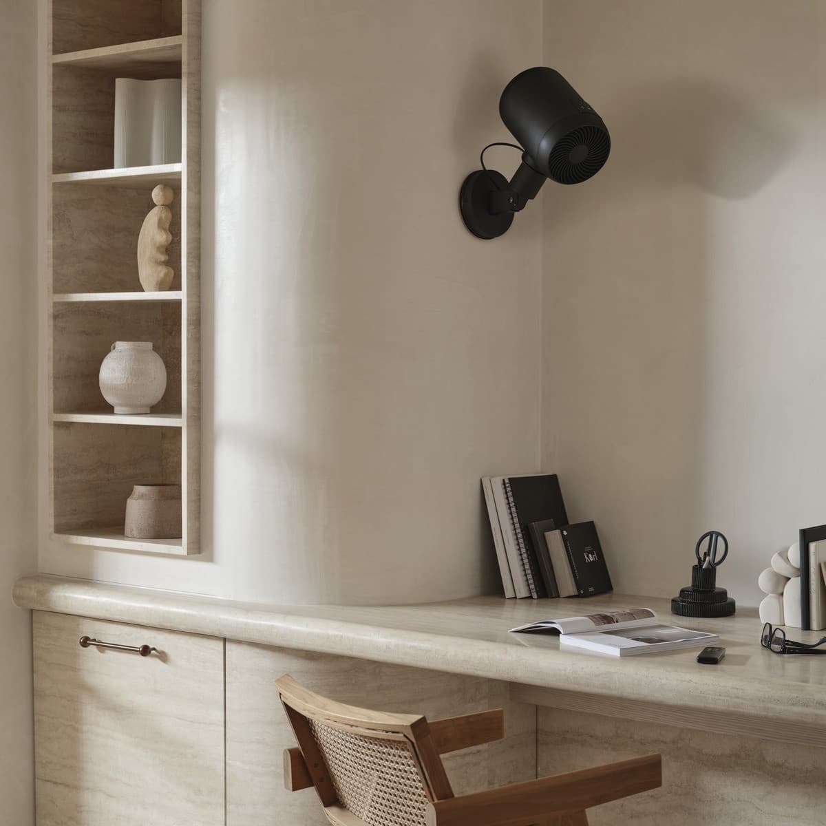 Jet 18cm DC Wall Fan in Black-img-2