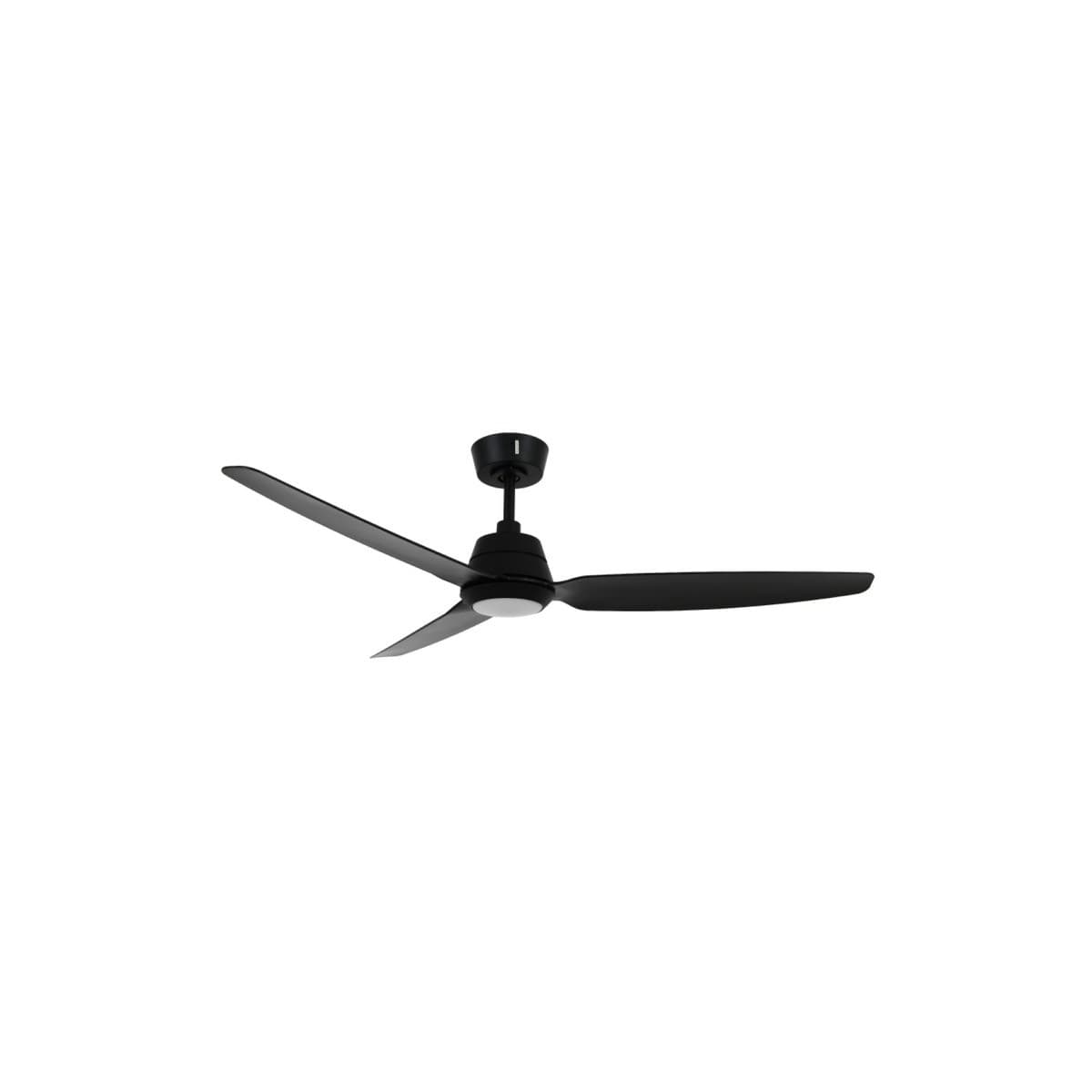 Sainz 132cm DC Fan with Light in Black-img-1