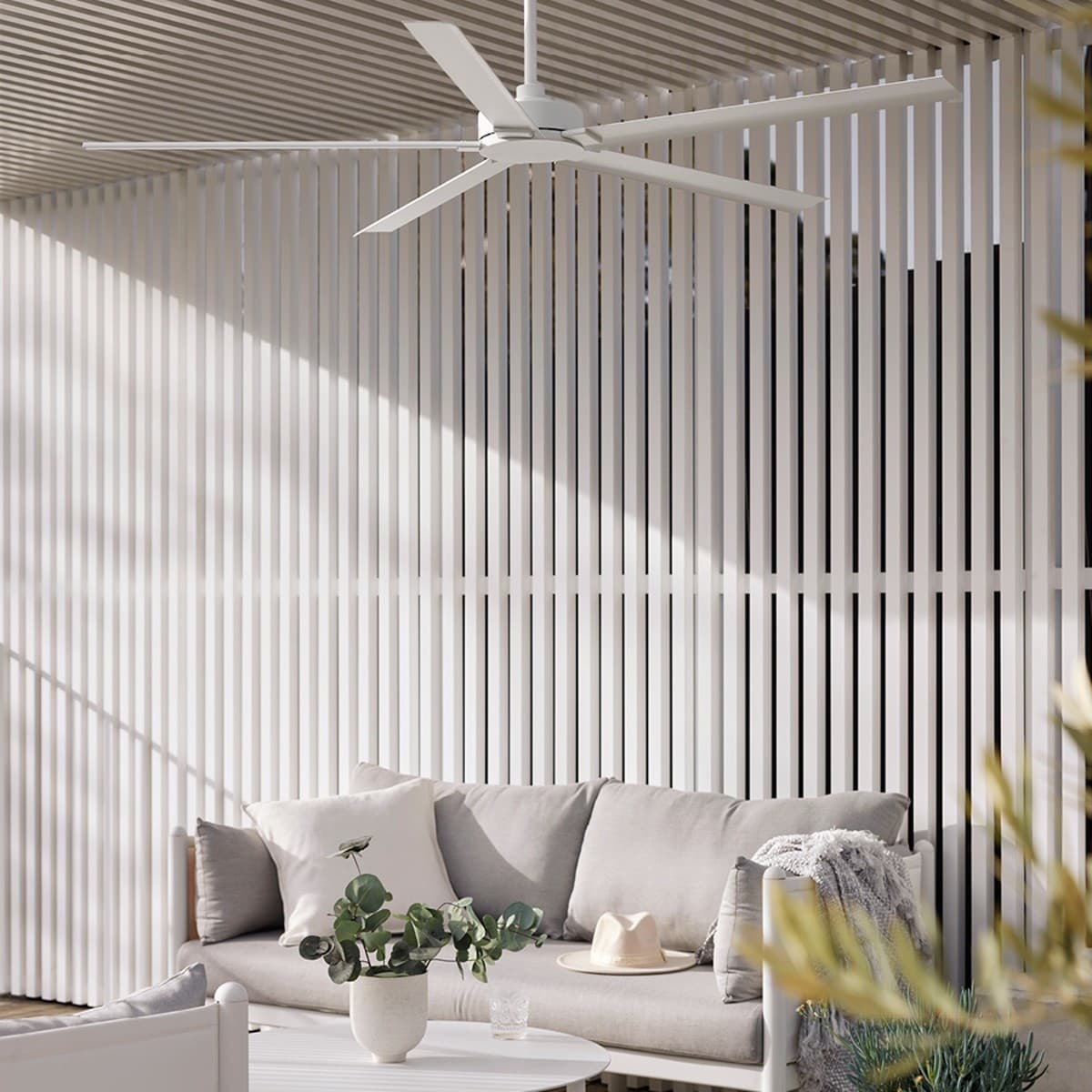 Monza 152cm DC Fan in White