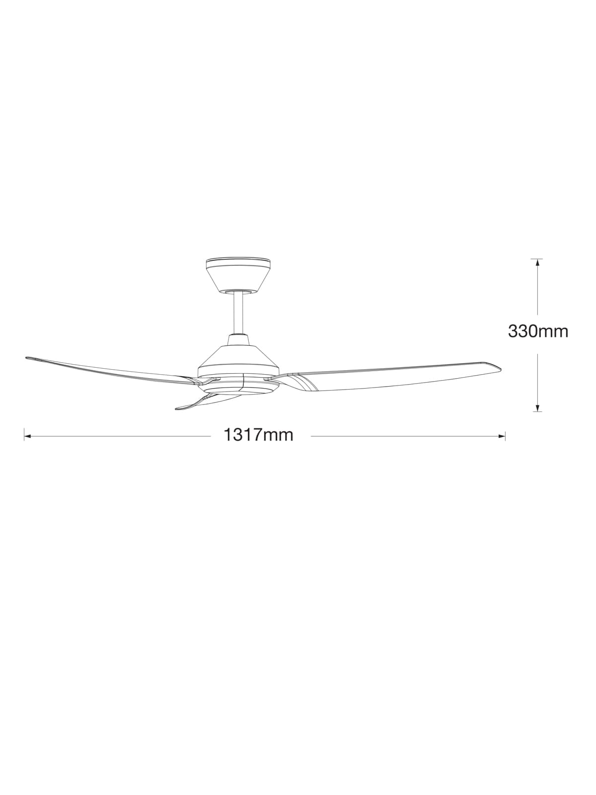 Polis 132cm DC Fan in White-img-6