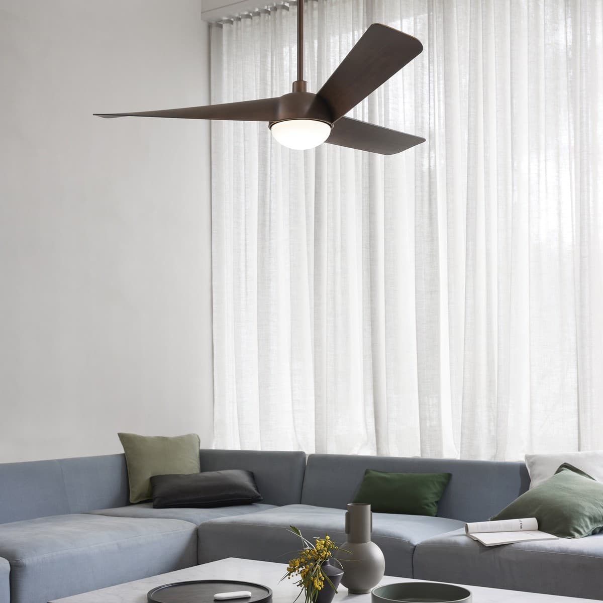 Osprey 132cm DC Fan with Light in Bronze-img-5