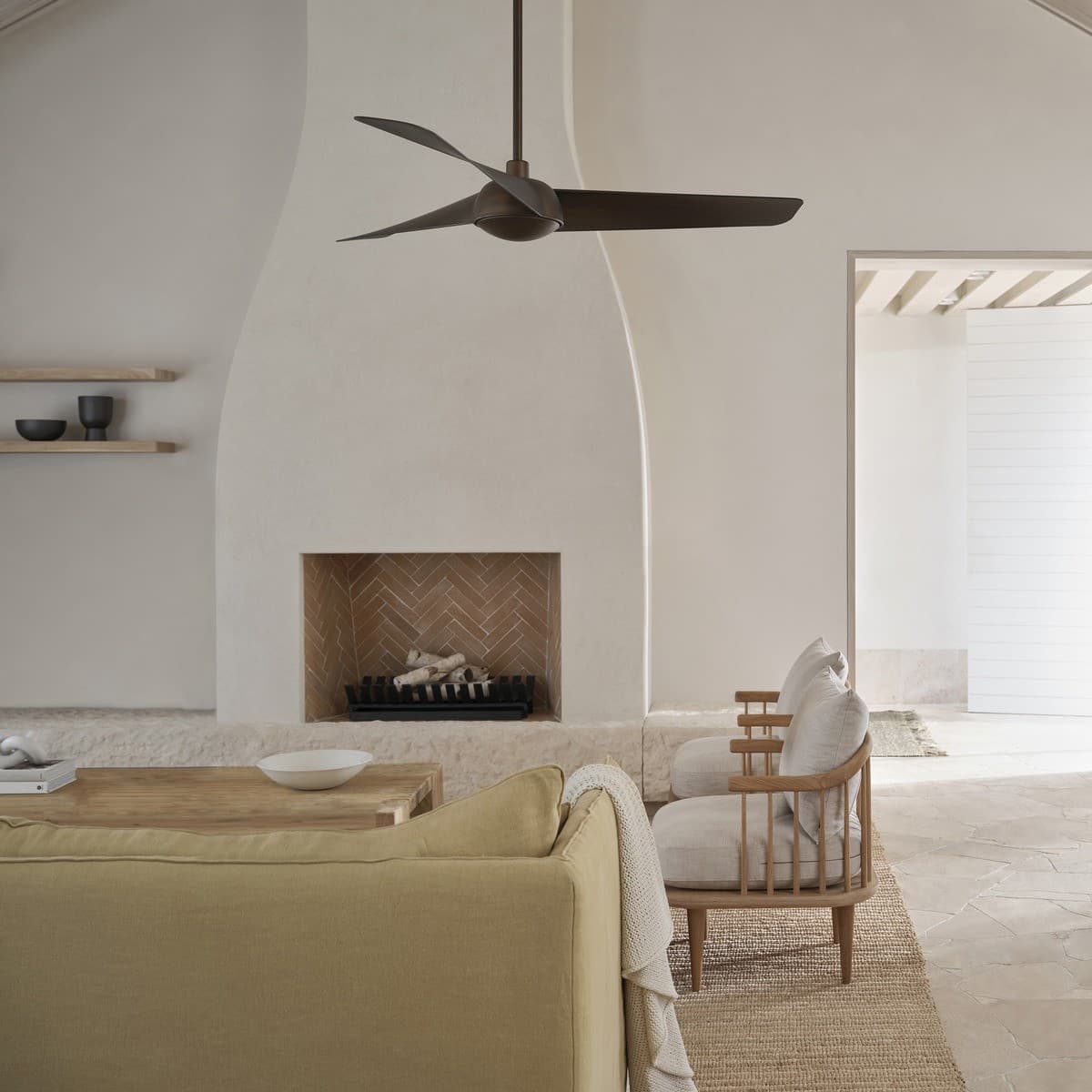 Osprey 132cm DC Fan with Light in Bronze-img-6