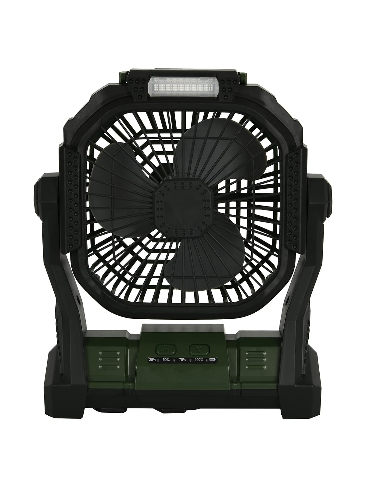 AeroGo Portable Camping Fan in Khaki and Black-img-1