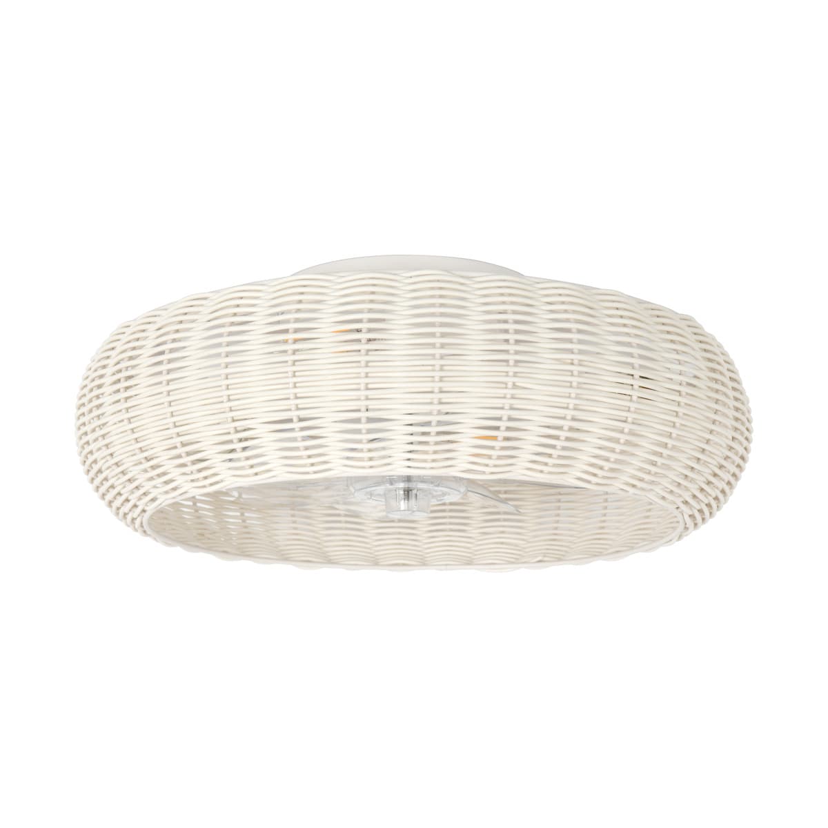 Lorne 500mm IP44 DC Flush Fan with Light in White-img-1