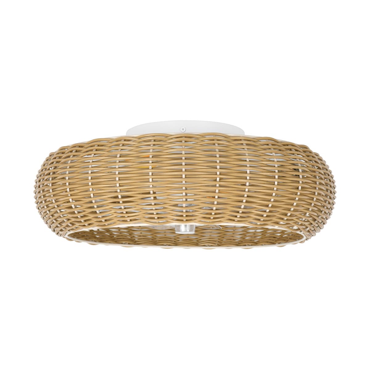 Lorne 500mm IP44 DC Flush Fan with Light in Natural-img-1
