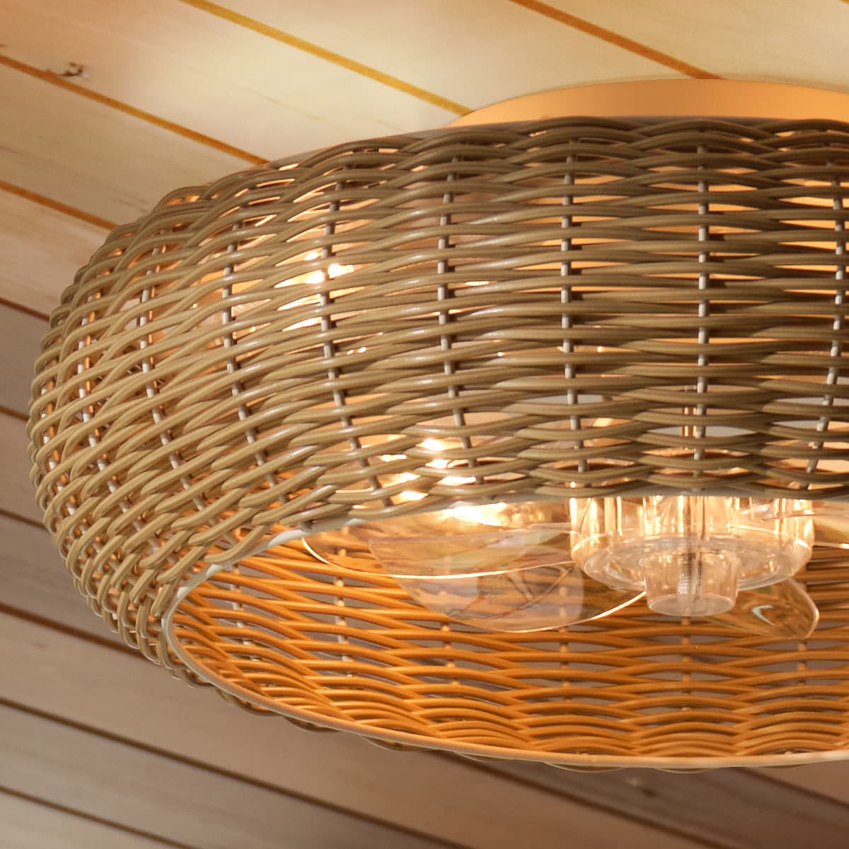 Lorne 500mm IP44 DC Flush Fan with Light in Natural-img-3