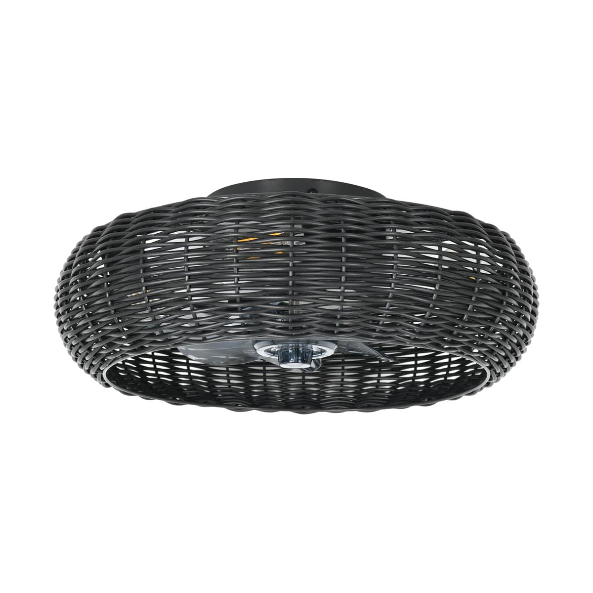 Lorne 500mm IP44 DC Flush Fan with Light in Charcoal-img-1