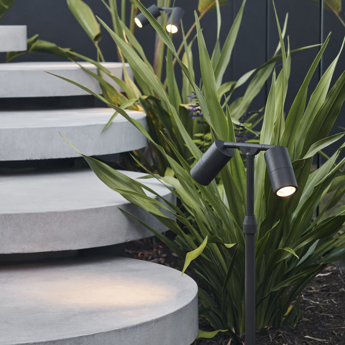 Made By Mayfair Seaside 12V 2 Light Exterior Path Spotlight in Aged Solid Bronze-img-4