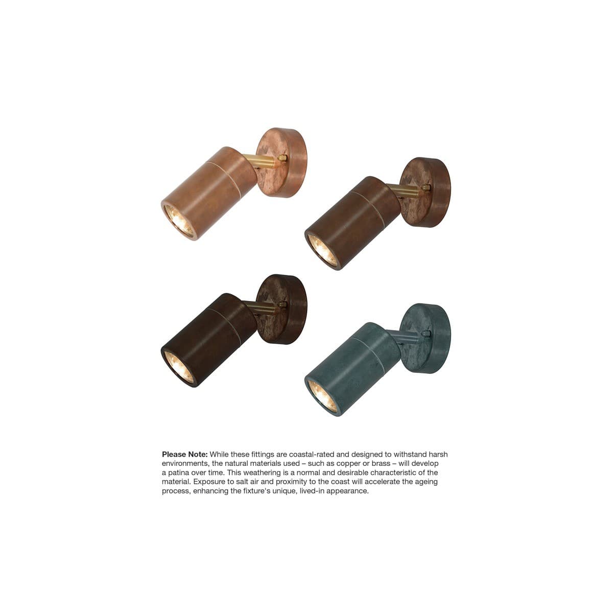 Harbour 1 Light Adjustable Wall Spot in Copper-img-3