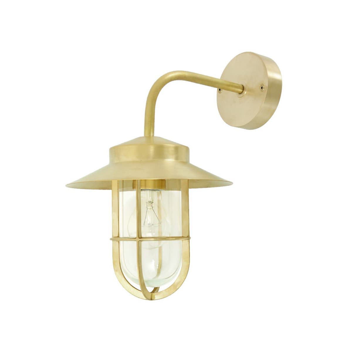 Norwest Large Wall Bracket in Solid Brass