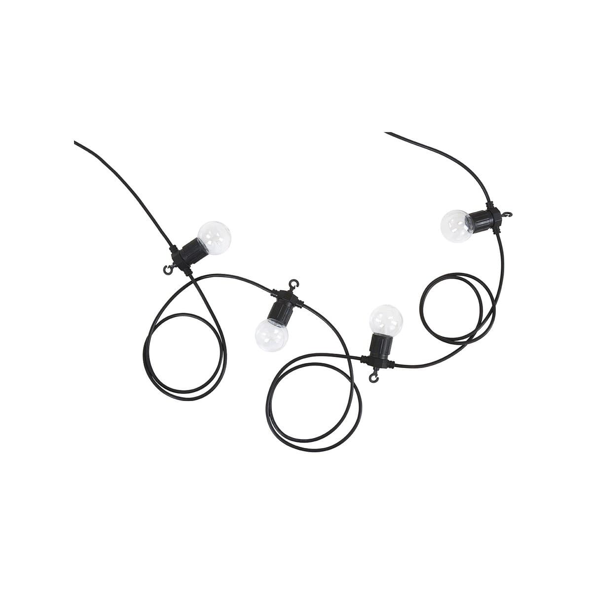 Festoon II 20 Light LED Exterior String Light Kit in Black with Warm White-img-1