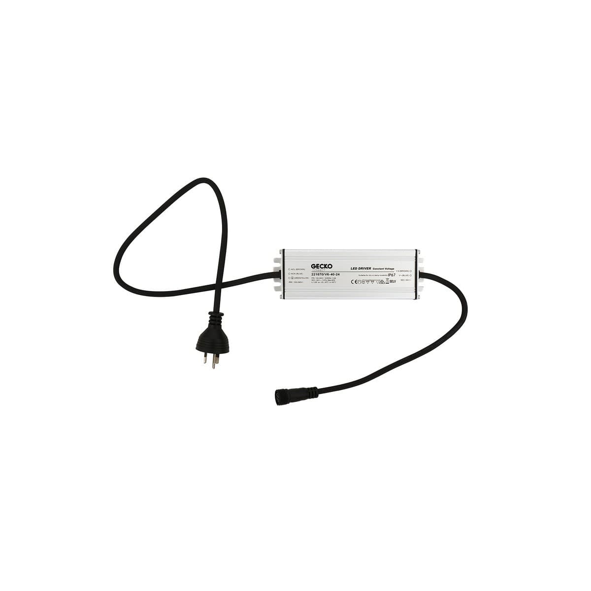 Lucci Connect Gecko 24V 40VA IP67 Transformer