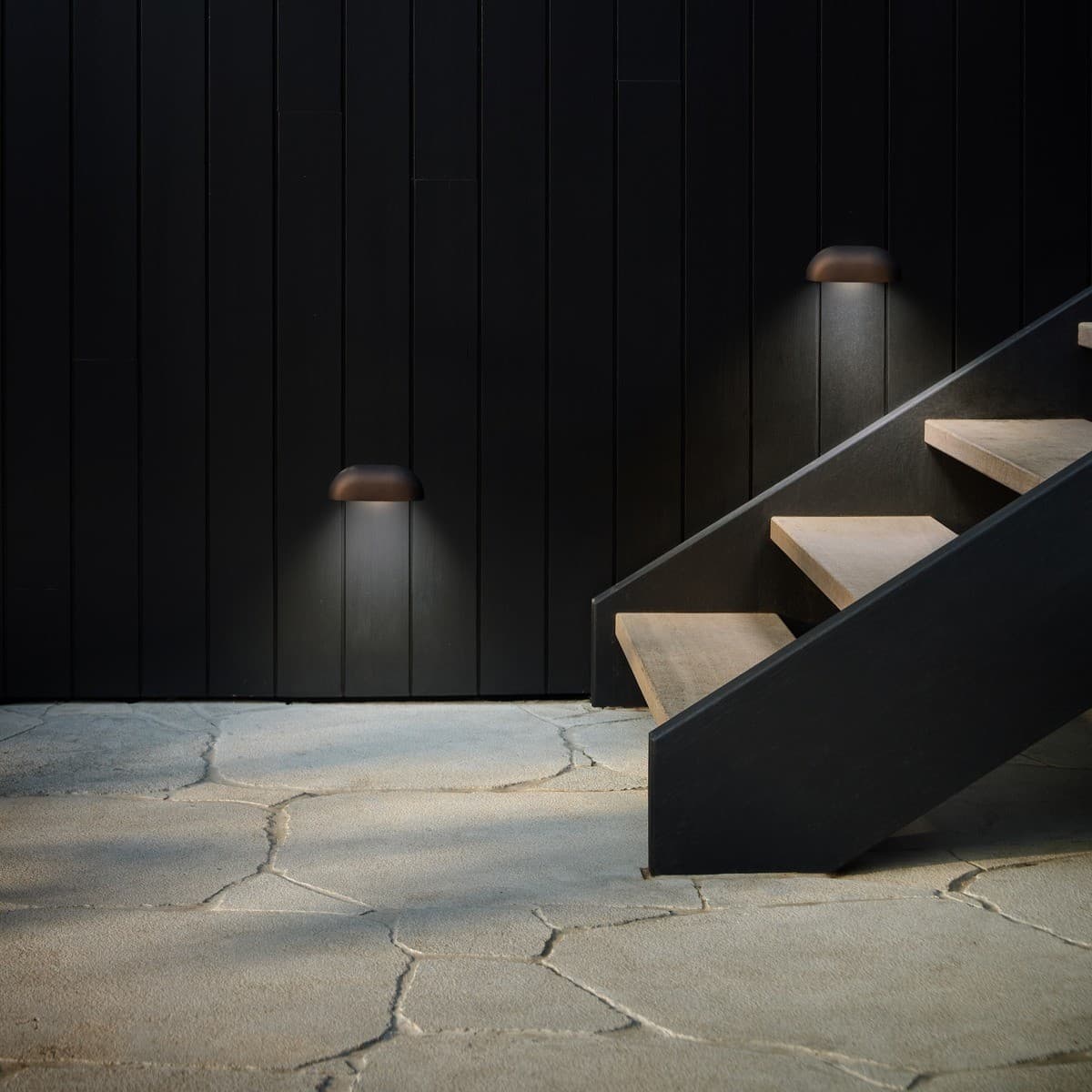 Lola LED Step Light in Aged Bronze-img-2