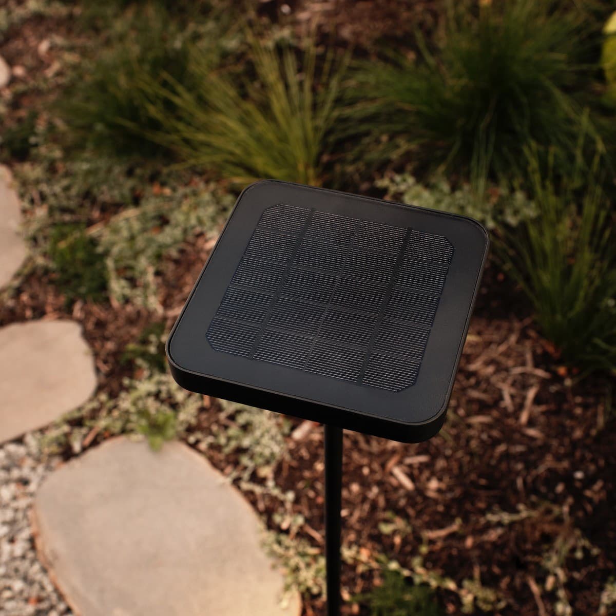 Taylor Solar LED Bollard with Sensor in Black