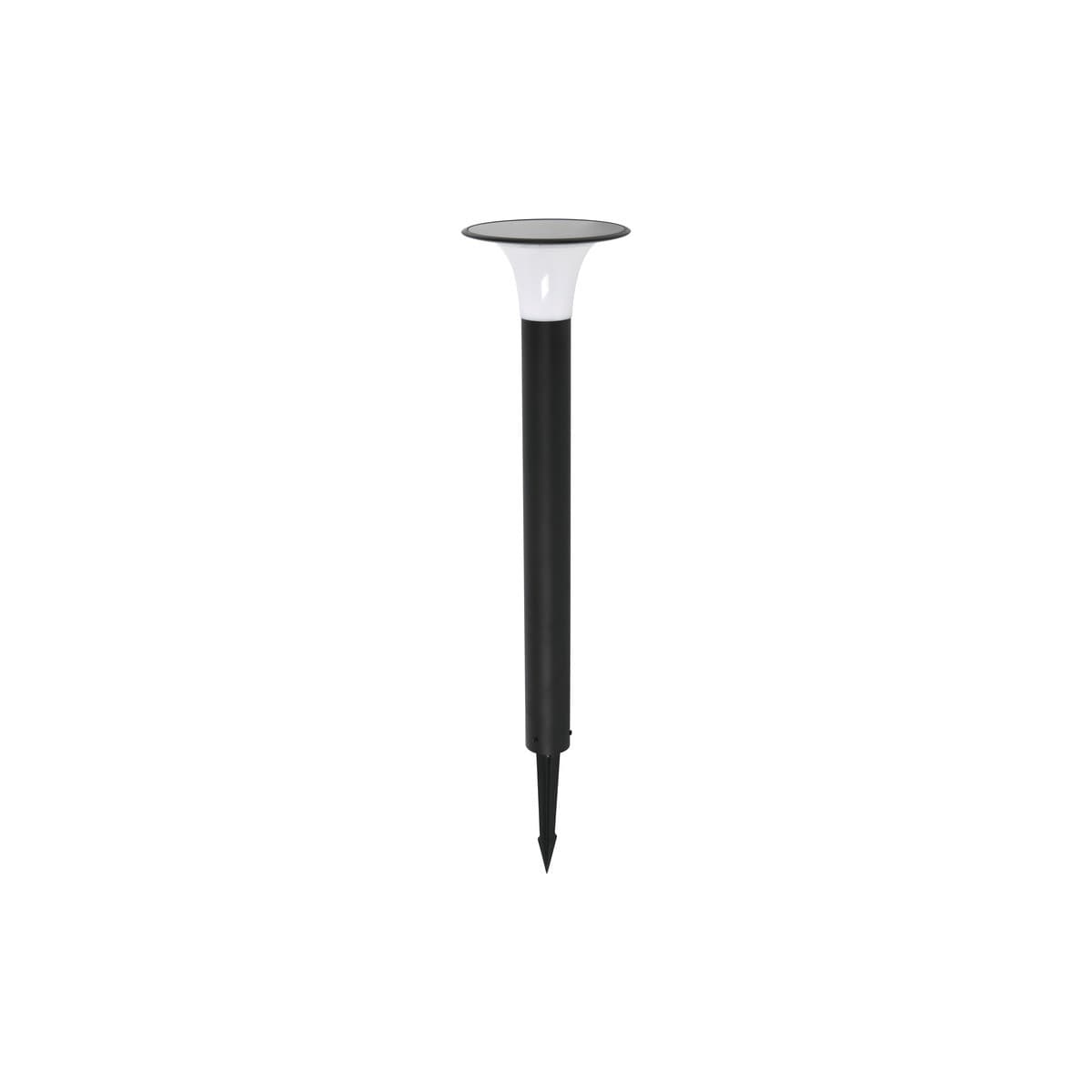 Raya Small Solar LED Bollard with Sensor in Black-img-1