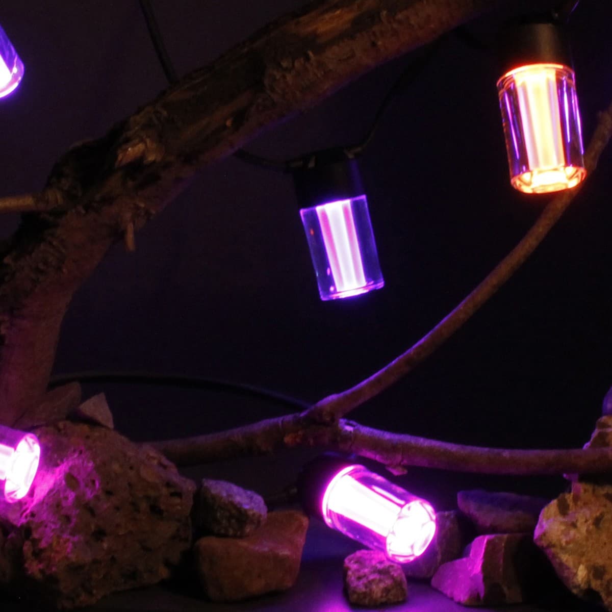 LIFX Outdoor 12 Light IP66 Exterior LED String Light with RGB + White in Black-img-9
