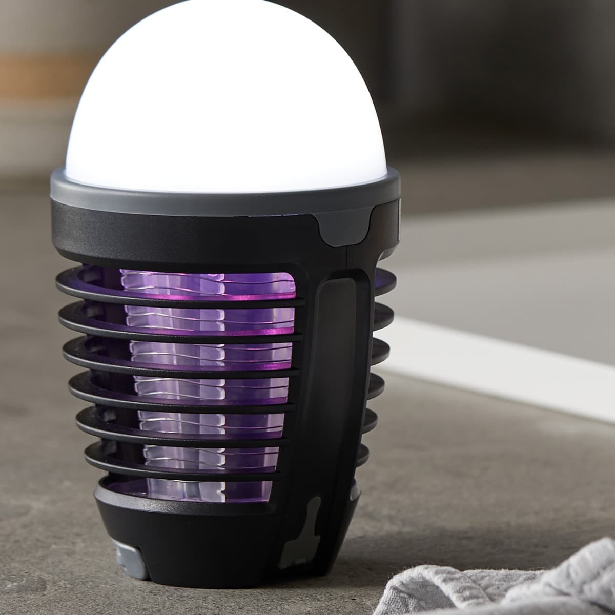 Small Mozzie Zapper with LED Light portable Table Lamp-img-3