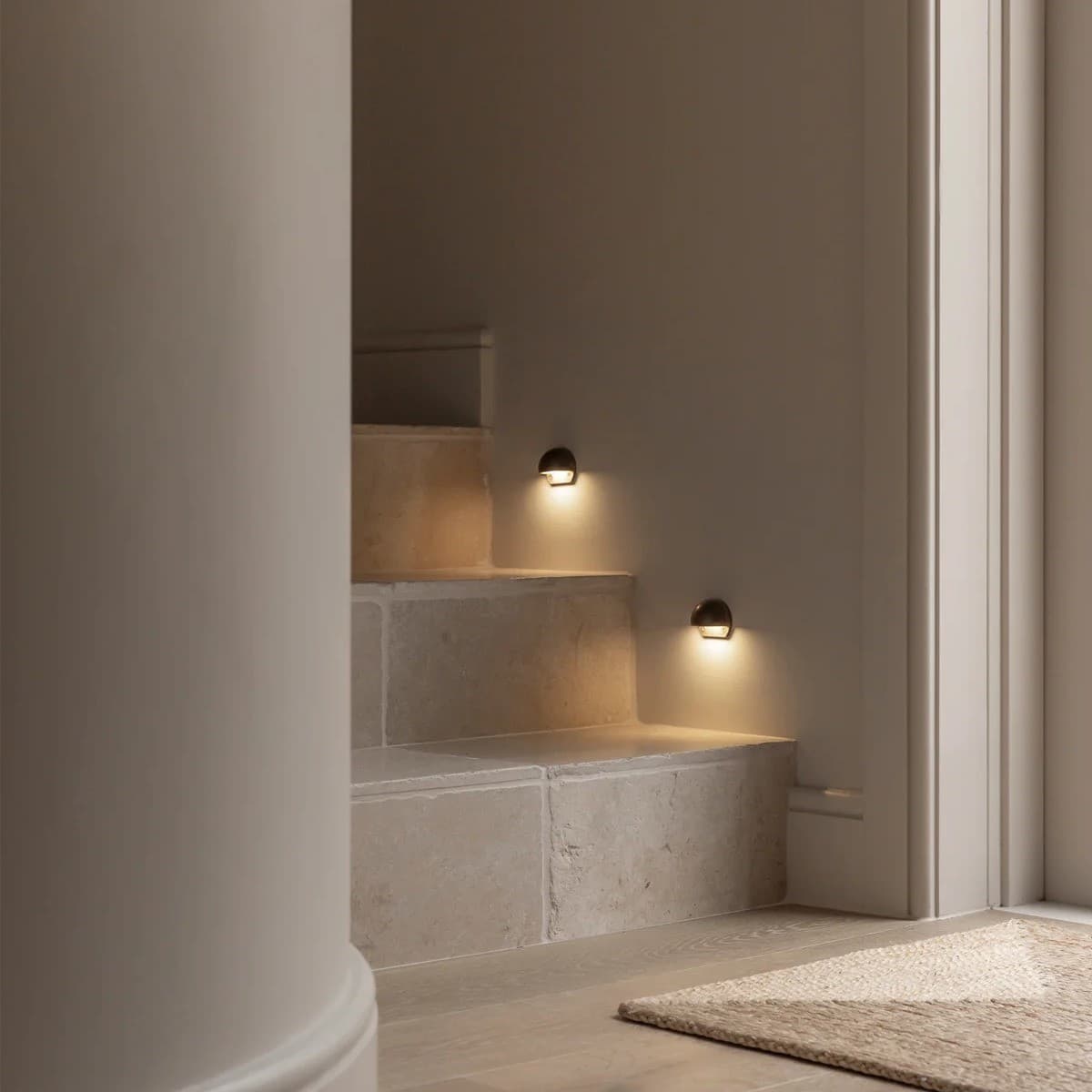 Made By Mayfair Seaside 12V LED Mini Exterior Step Light in Aged Solid Bronze