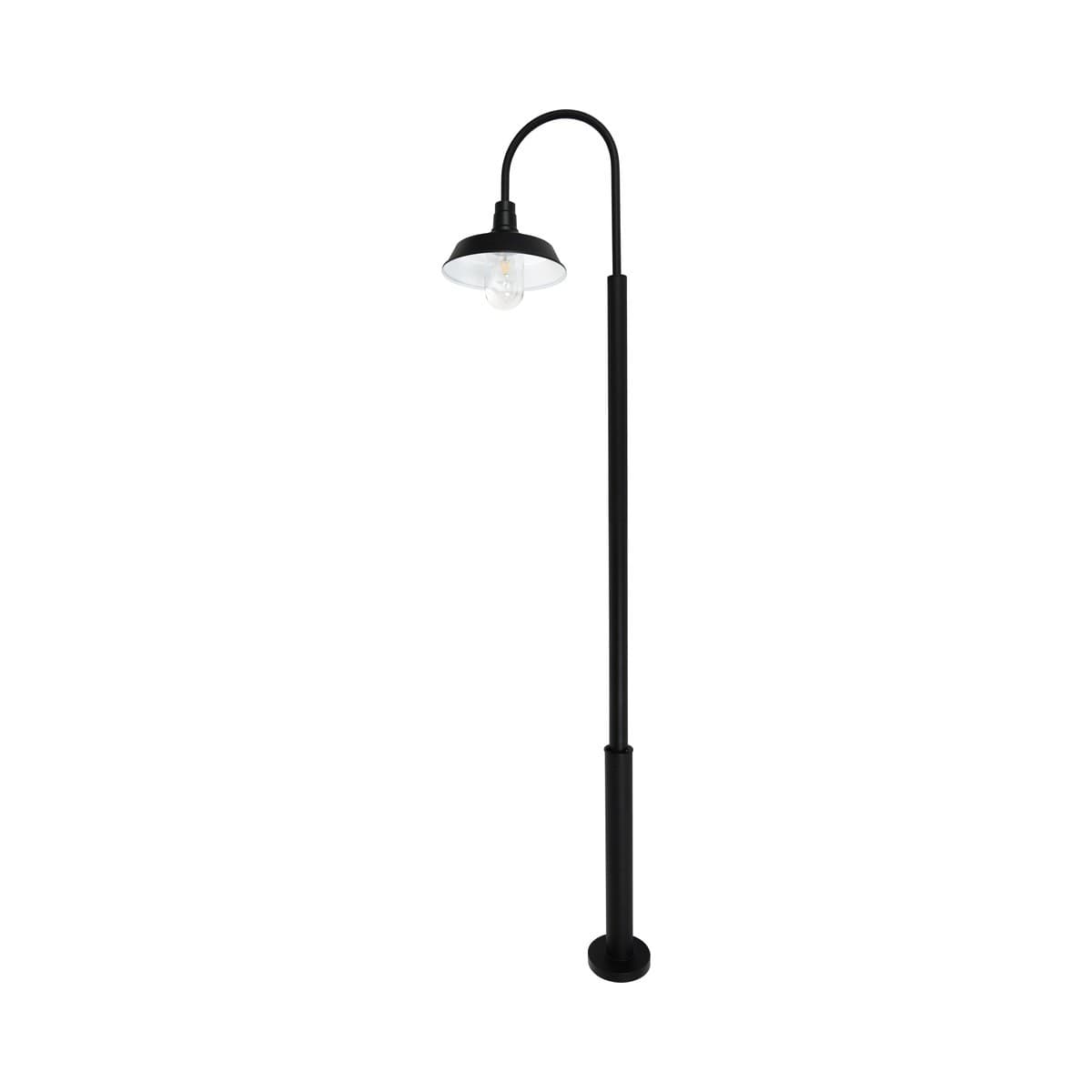 Portsea 1 Light Exterior Street Light in Black-img-1