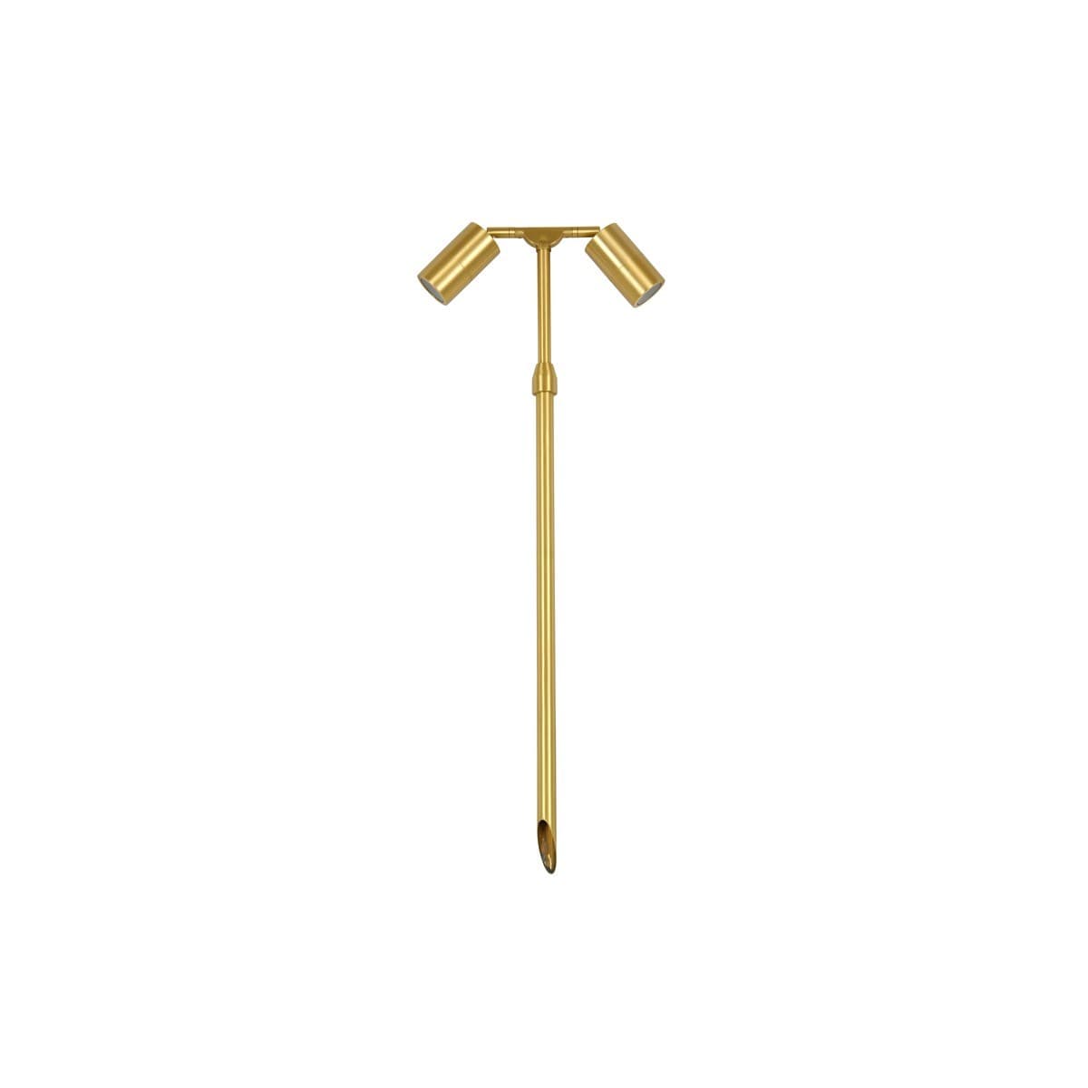 Made By Mayfair Seaside 12V 2 Light Exterior Path Spotlight in Aged Solid Brass-img-1