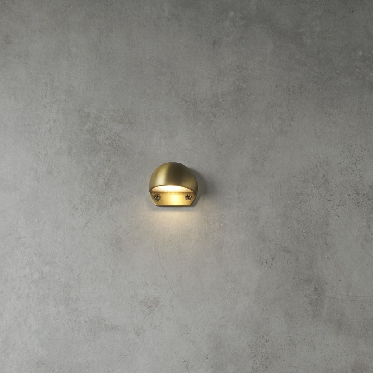 Made By Mayfair Seaside 12V LED Mini Exterior Step Light in Aged Solid Brass