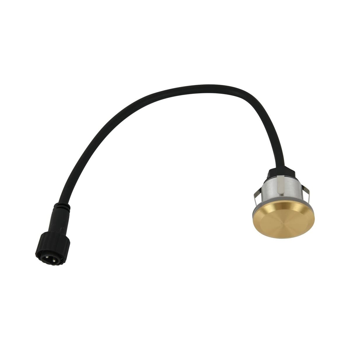 Pier 12V LED 360 Degree Deck Light in Brass